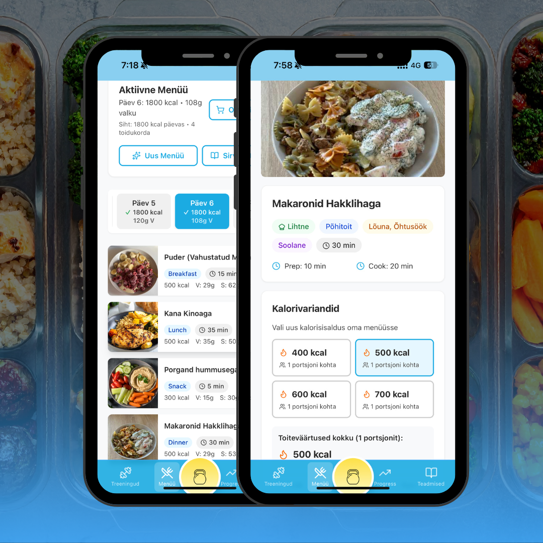 Menüü ja retseptid